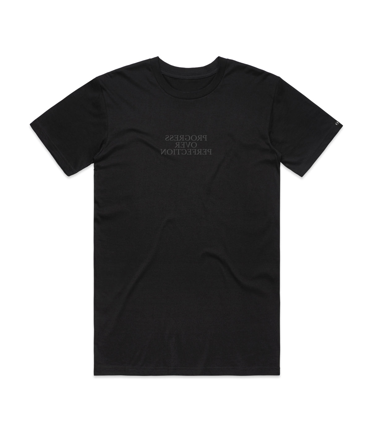 Reverse Mirror Tee - "Progress Over Perfection"
