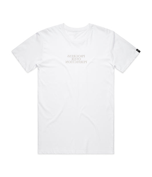 Reverse Mirror Tee - "Progress Over Perfection"