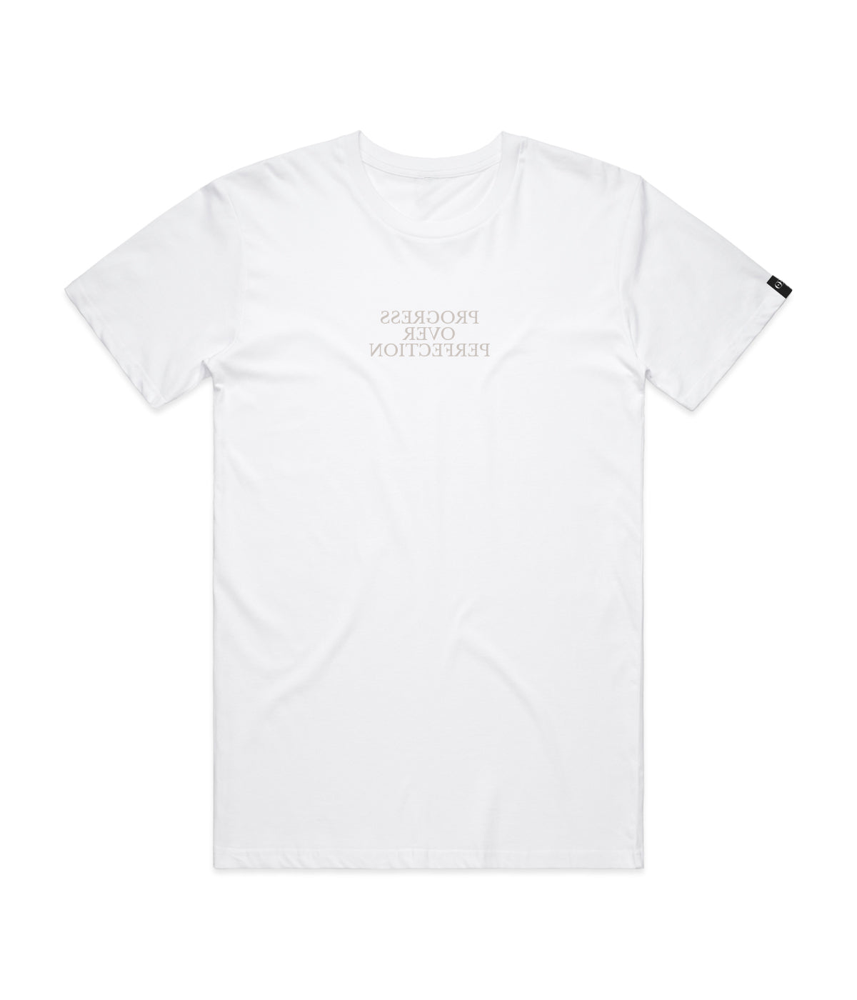 Reverse Mirror Tee - "Progress Over Perfection"