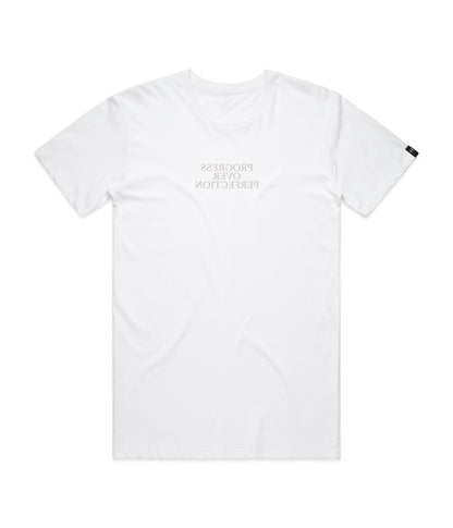 Reverse Mirror Tee - "Progress Over Perfection"